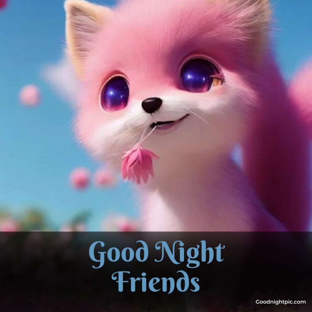 good night friends photo
