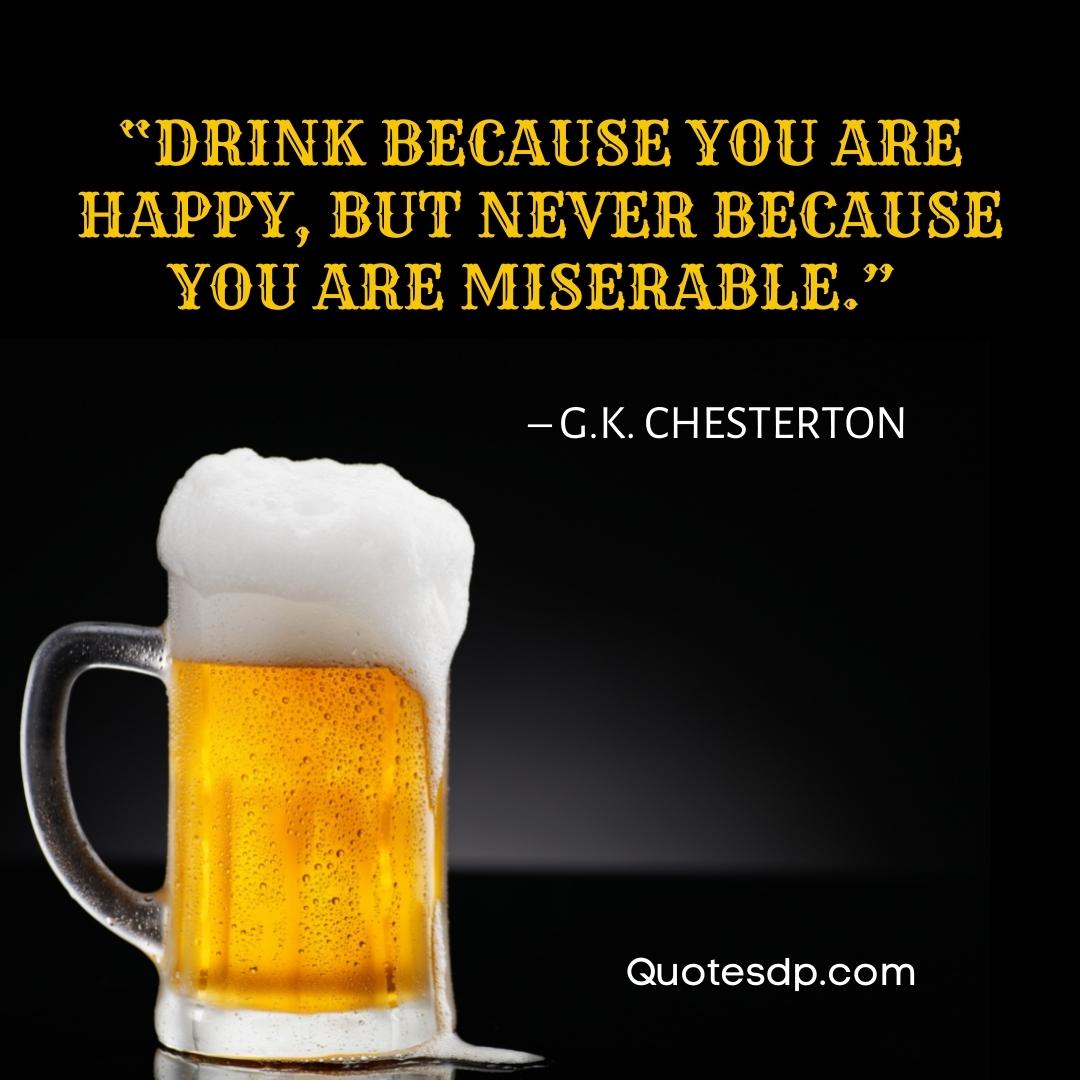 Alcohol Quotes G.K. Chesterton