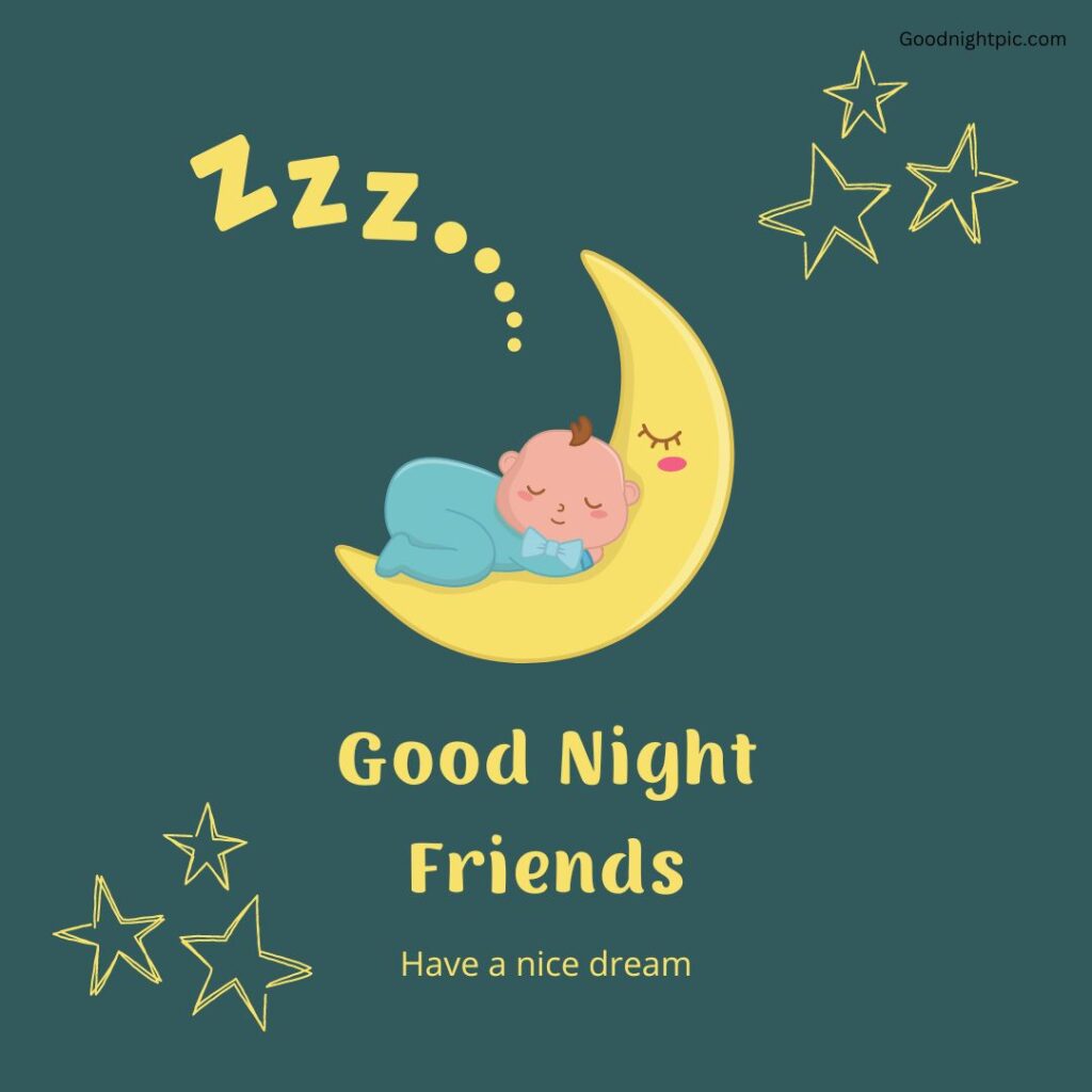 friend sweet good night images