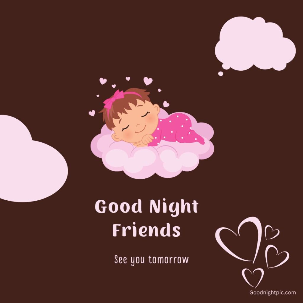 friend sweet good night images