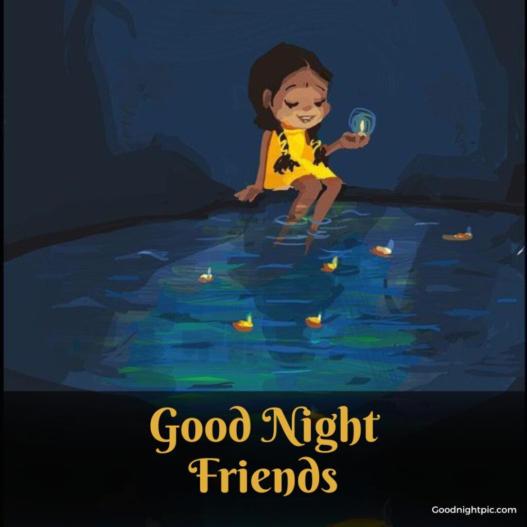 friend sweet good night images