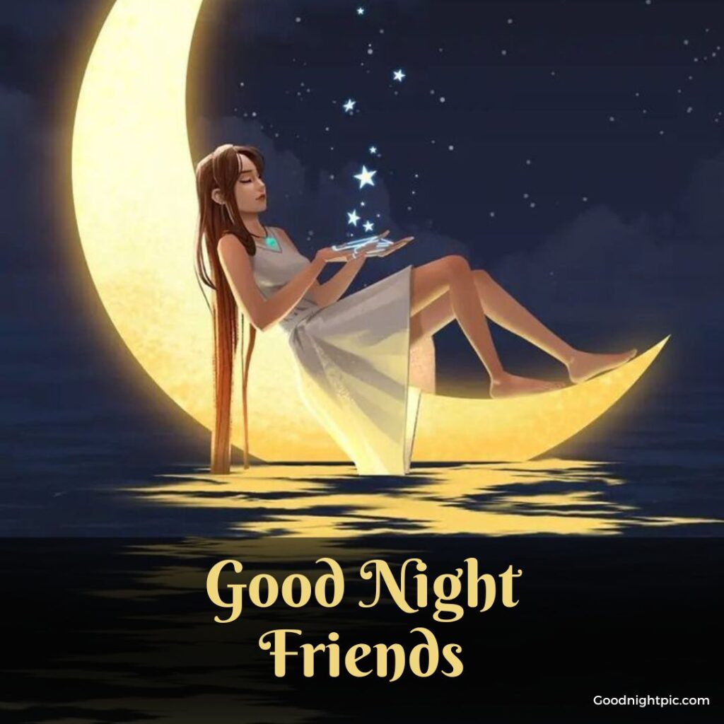 friend sweet good night images