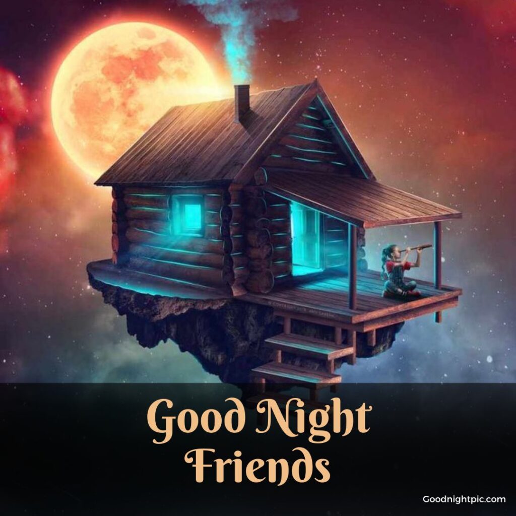 friend sweet good night images