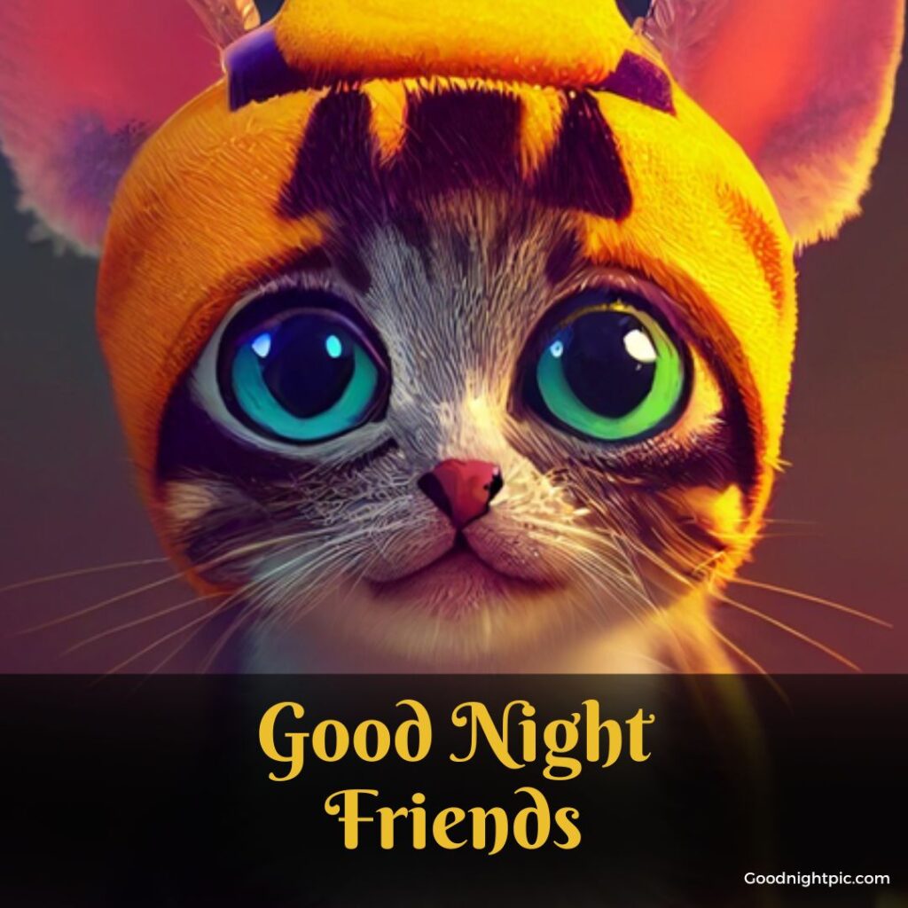 good night friends photo
