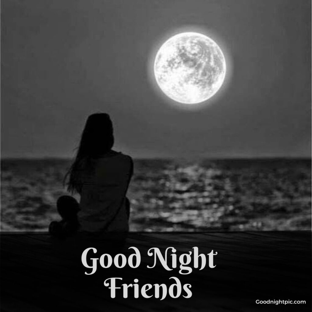 good night friends photo
